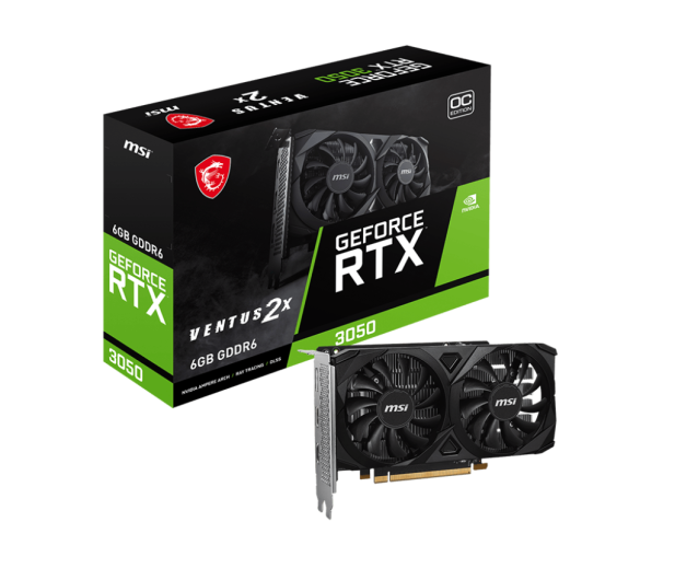 MSI GeForce RTX 3050 VENTUS 2X E OC 6GB GDDR6 - 1306358 - zdjęcie